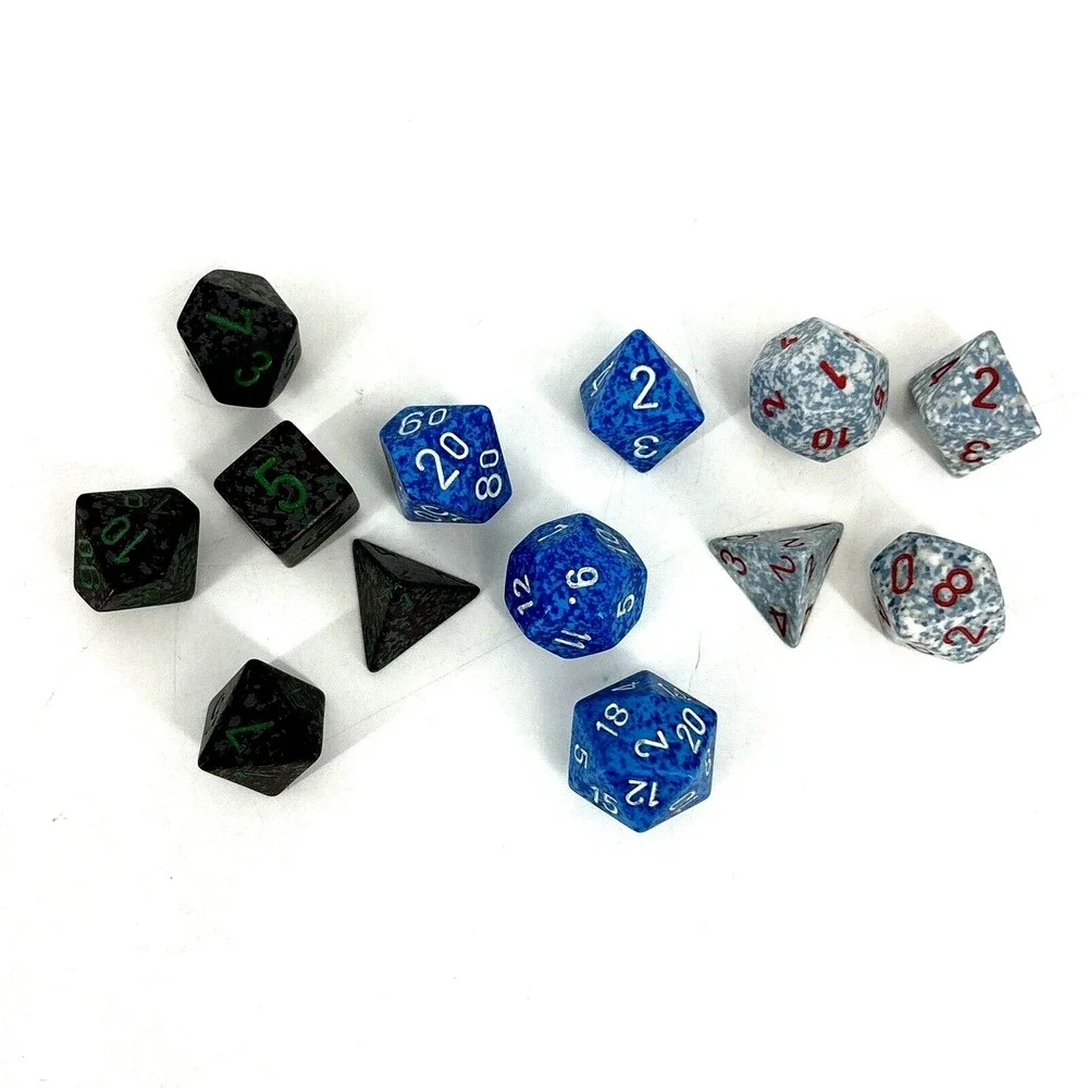 Lot Of OOP Chessex Elemental Air Earth‎ Water 25310 25300 25306 RPG D&D
